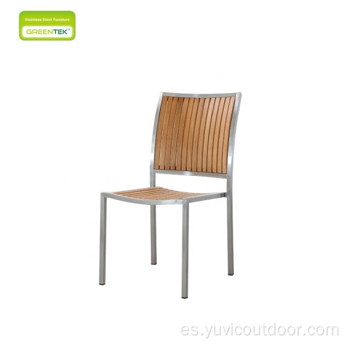 Silla de comedor ligeramente de teca Muebles de jardín